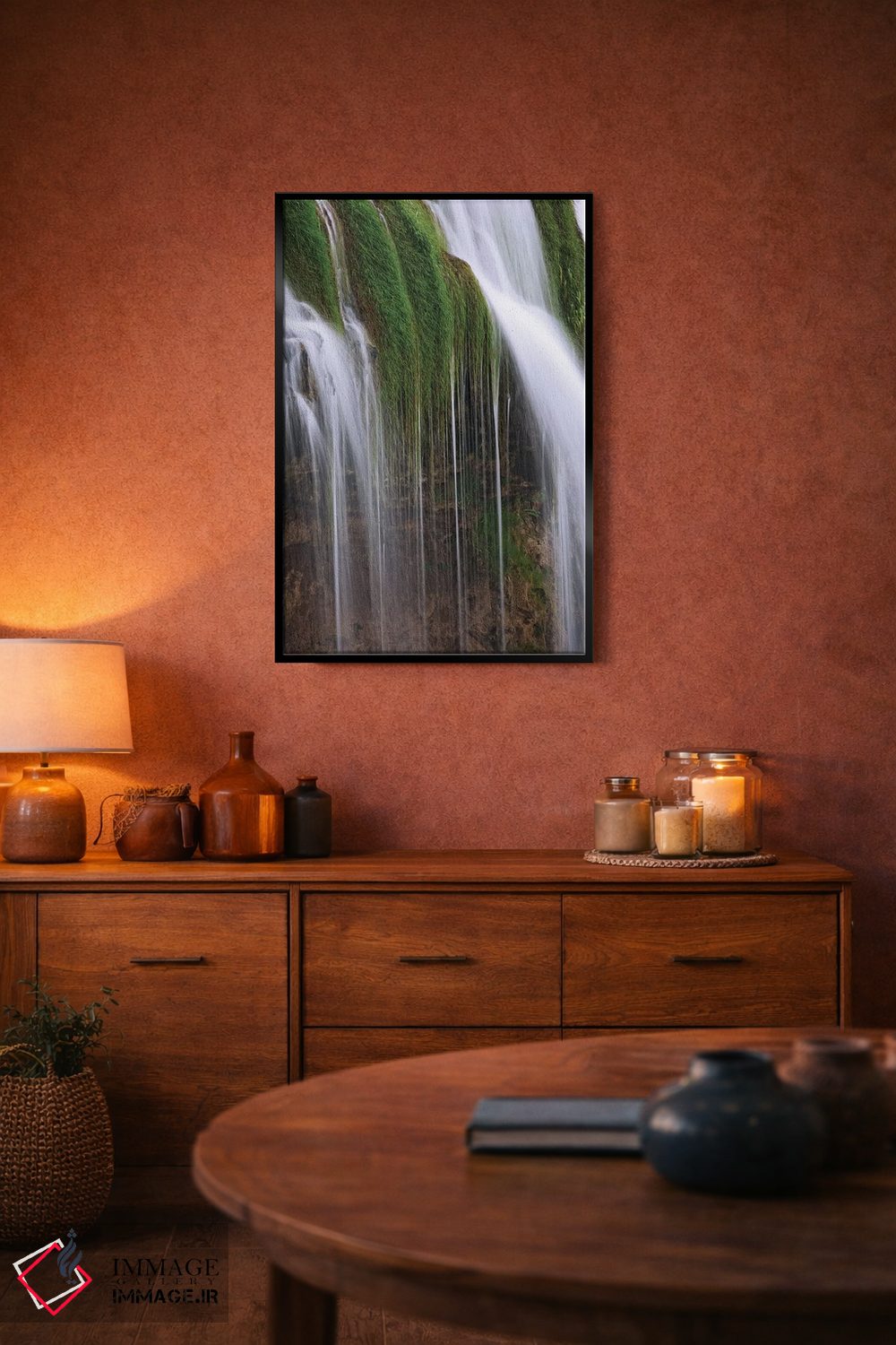 تابلو دکوراتیو Idaho, Caribou National Forest. Fall Creek Waterfalls scenic… اثر جینز گالری - D6B