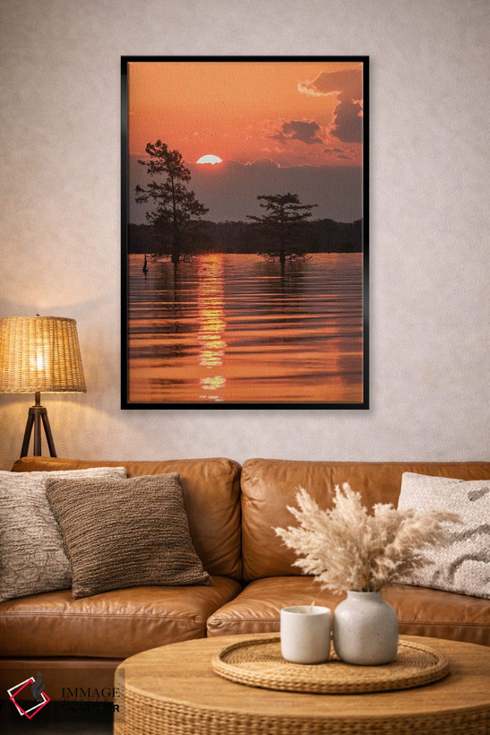 تابلو دکوراتیو Louisiana, Atchafalaya National Wildlife Refuge. Sunrise on… اثر جینز گالری - D3B