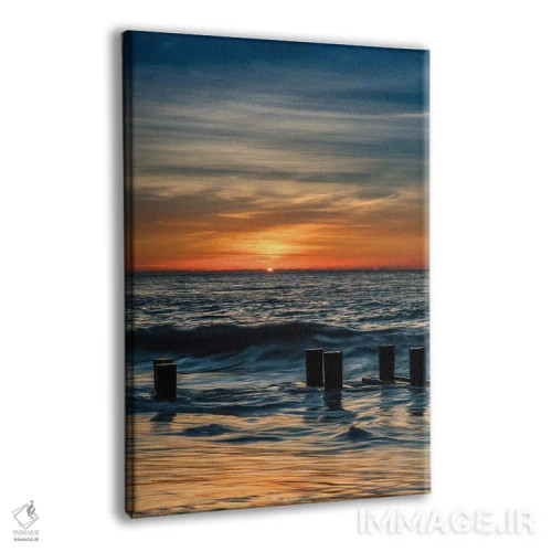 تابلو دکوراتیو New Jersey, Cape May National Seashore. Sunrise on winter sh… اثر جینز گالری - نمای پرسپکتیو محصول