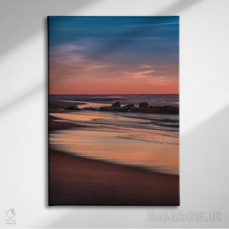 تابلو دکوراتیو New Jersey, Cape May National Seashore. Sunrise on winter sh… اثر جینز گالری - نمای روبهرو روی دیوار