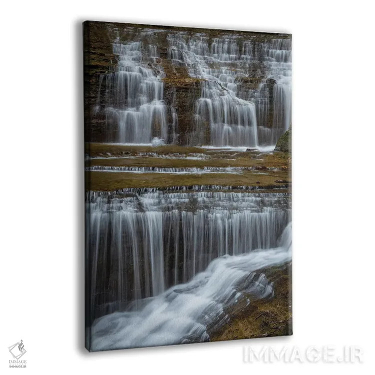 تابلو دکوراتیو New York, Watkins Glen. Waterfall cascade over rock.,ایالات… اثر جینز گالری - نمای پرسپکتیو محصول