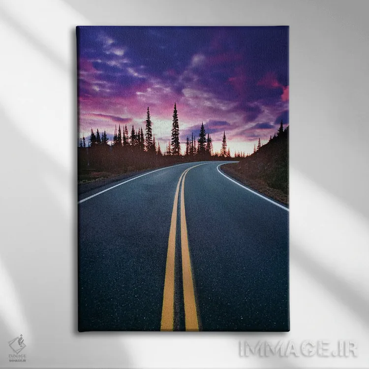 تابلو دکوراتیو Washington State, Mt. Rainier National Park. Road and clouds… اثر جینز گالری - نمای روبهرو روی دیوار