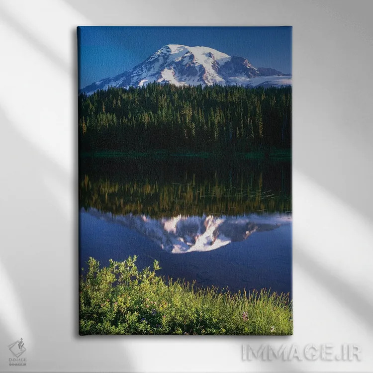 تابلو دکوراتیو Washington, Mt. Rainier National Park. Clouds on Mt Rainier… اثر جینز گالری - نمای روبهرو روی دیوار