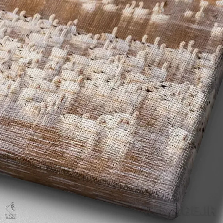 تابلو دکوراتیو New Mexico, Bosque Del Apache National Wildlife Refuge. Floc… اثر جینز گالری - نمای نزدیک بافت بوم