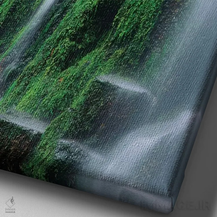 تابلو دکوراتیو Oregon, Three Sisters Wilderness. Close-up of Proxy Falls.,ا… اثر جینز گالری - نمای نزدیک بافت بوم