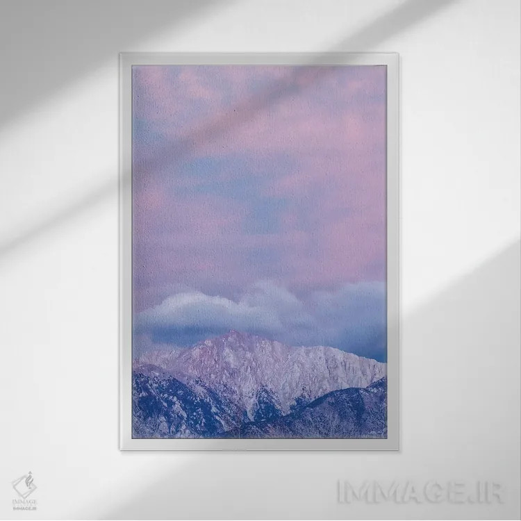 تابلو دکوراتیو Nevada, White Mountains. Sunset on Boundary Peak.,آمریکا، نو… اثر جینز گالری - نمای قابدار سفید