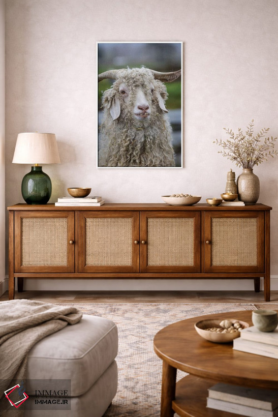 تابلو دکوراتیو Oregon. Old goat close-up.,ایالات متحده، اورگن. نمای نزدیک ب… اثر جینز گالری - D2W