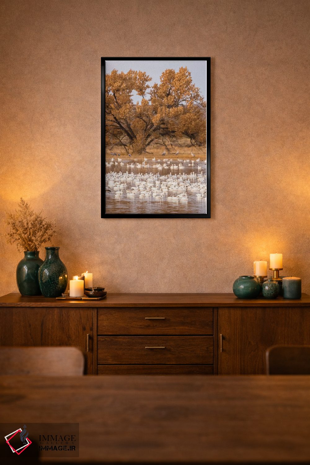 تابلو دکوراتیو New Mexico, Bosque Del Apache National Wildlife Refuge. Floc… اثر جینز گالری - D2B