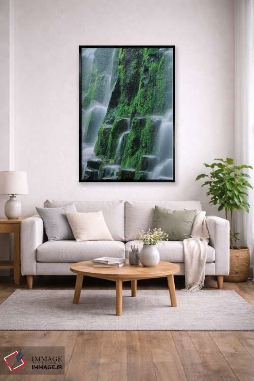 تابلو دکوراتیو Oregon, Three Sisters Wilderness. Close-up of Proxy Falls.,ا… اثر جینز گالری - D1B