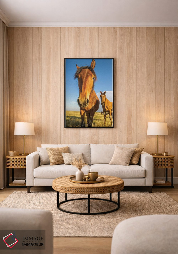 تابلو دکوراتیو Utah, Tooele County. Wild horses close-up.,ایالات متحده، یوت… اثر جینز گالری - D1B
