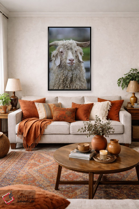 تابلو دکوراتیو Oregon. Old goat close-up.,ایالات متحده، اورگن. نمای نزدیک ب… اثر جینز گالری - D4B