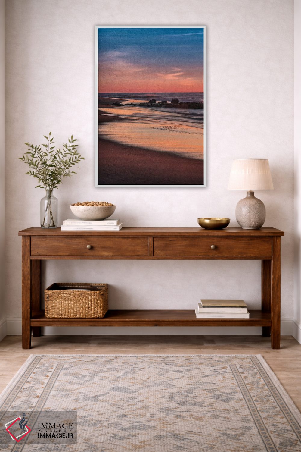 تابلو دکوراتیو New Jersey, Cape May National Seashore. Sunrise on winter sh… اثر جینز گالری - D2W