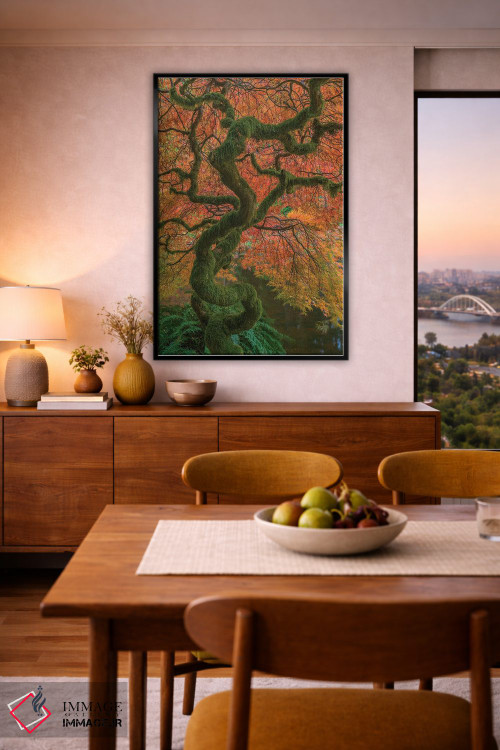 تابلو دکوراتیو Washington State, Bainbridge Island. Japanese maple tree in… اثر جینز گالری - D6B