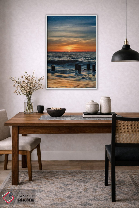 تابلو دکوراتیو New Jersey, Cape May National Seashore. Sunrise on winter sh… اثر جینز گالری - D2W