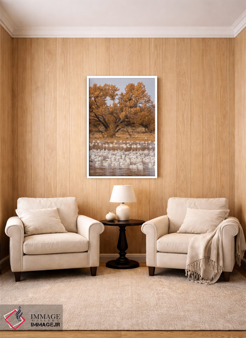 تابلو دکوراتیو New Mexico, Bosque Del Apache National Wildlife Refuge. Floc… اثر جینز گالری - D3W