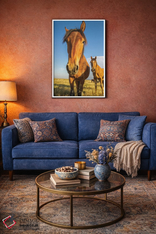 تابلو دکوراتیو Utah, Tooele County. Wild horses close-up.,ایالات متحده، یوت… اثر جینز گالری - D3W