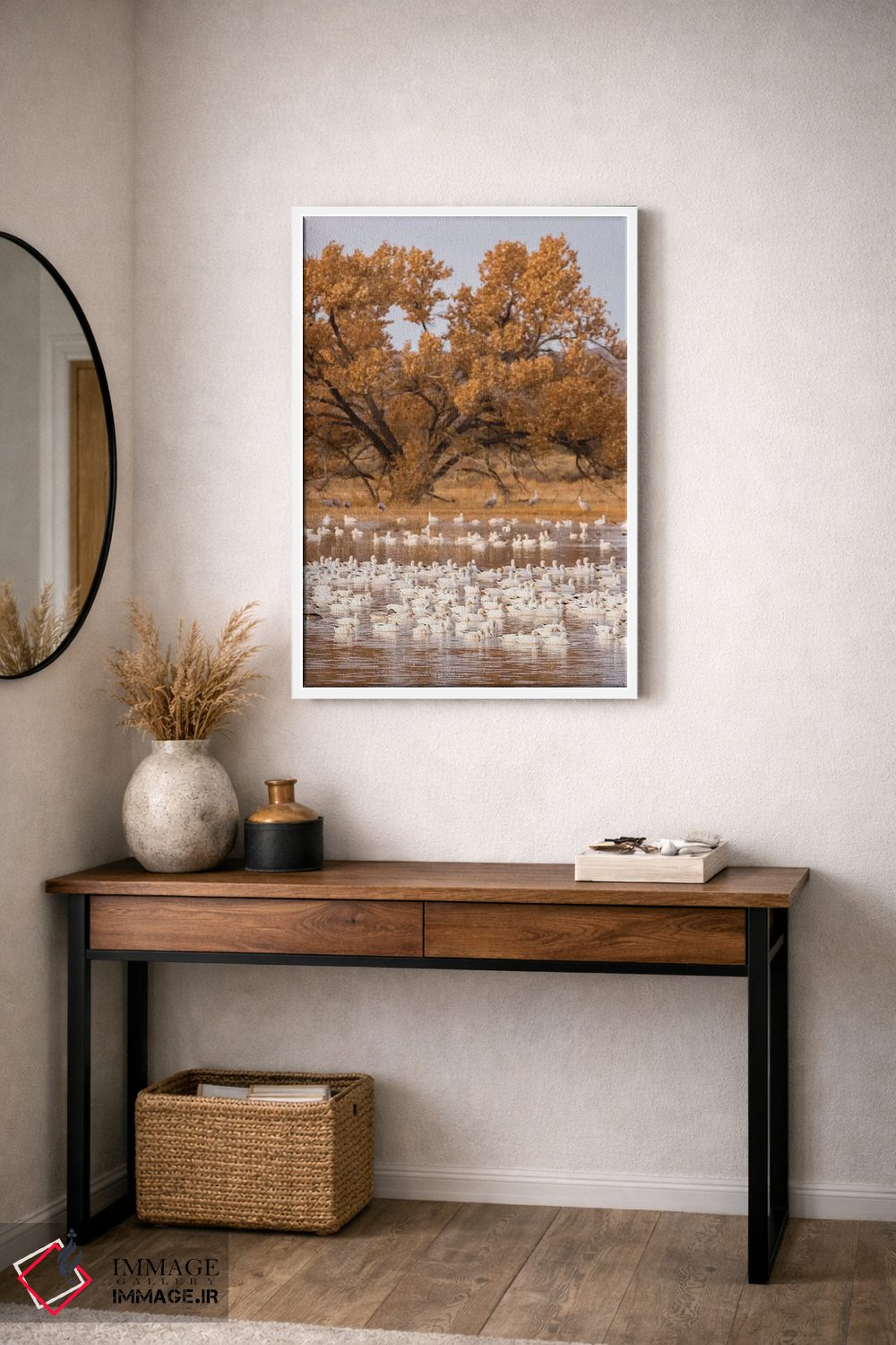 تابلو دکوراتیو New Mexico, Bosque Del Apache National Wildlife Refuge. Floc… اثر جینز گالری - D4W