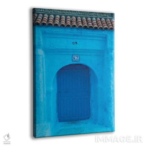 تابلو دکوراتیو Morocco, Chefchaouen. Arch Over Wooden Door.,آفریقا، مراکش… اثر جینز گالری - نمای پرسپکتیو محصول