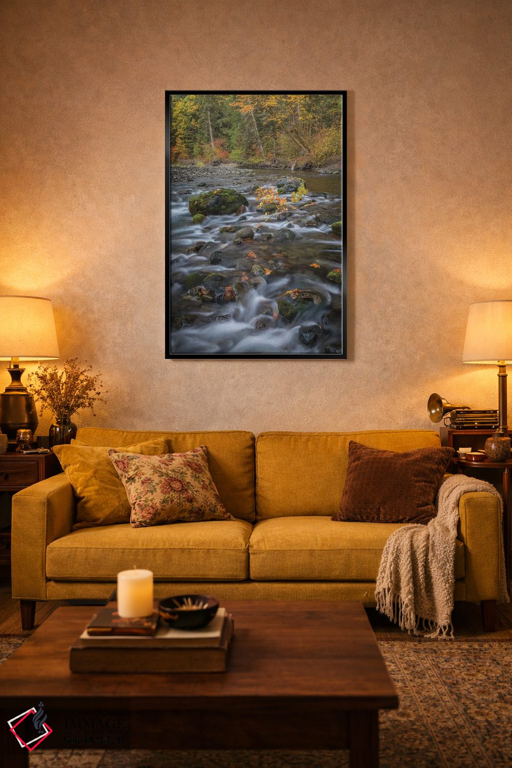 تابلو دکوراتیو Washington State, Olympic National Forest. Fall forest color… اثر جینز گالری - D4B