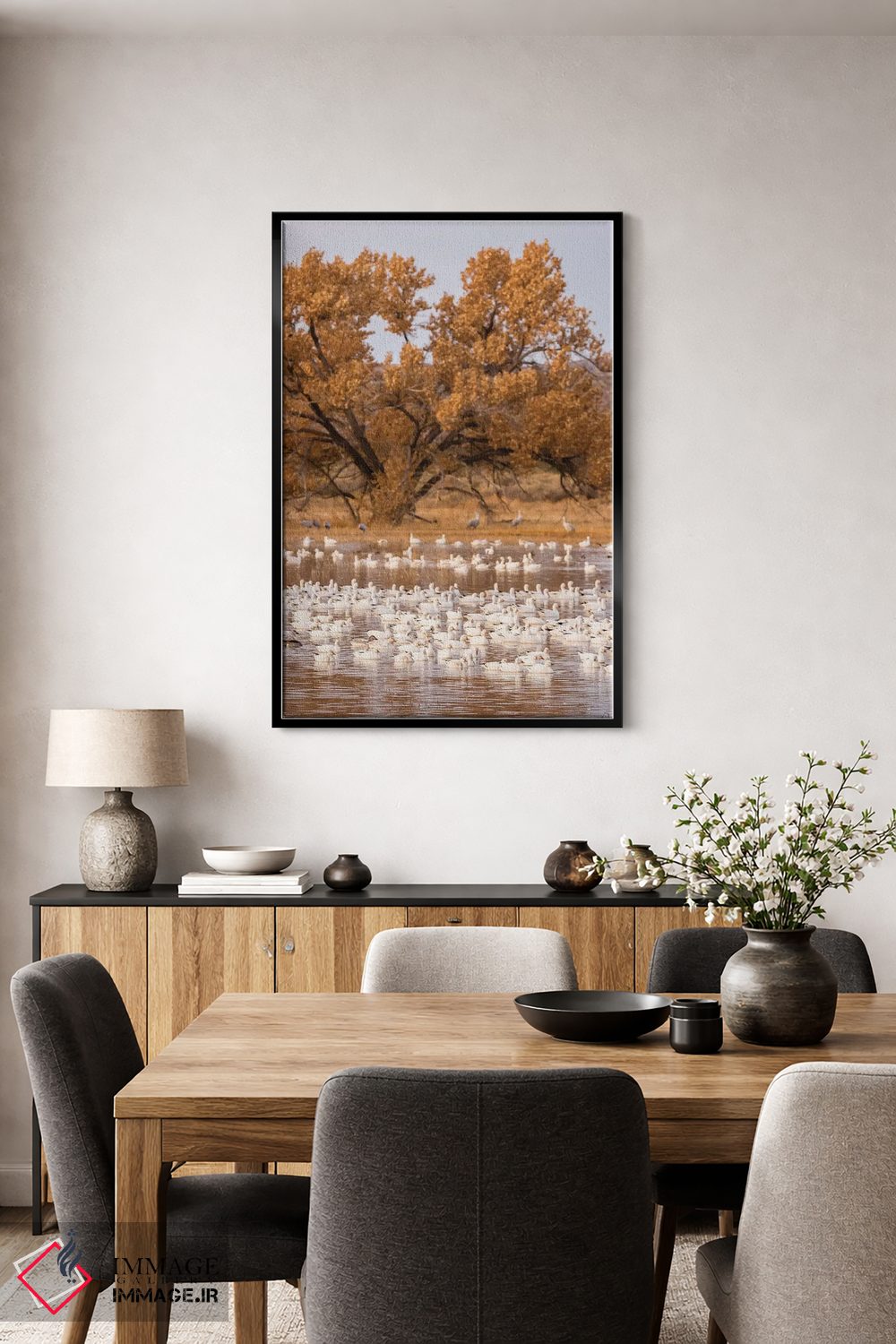 تابلو دکوراتیو New Mexico, Bosque Del Apache National Wildlife Refuge. Floc… اثر جینز گالری - D5B