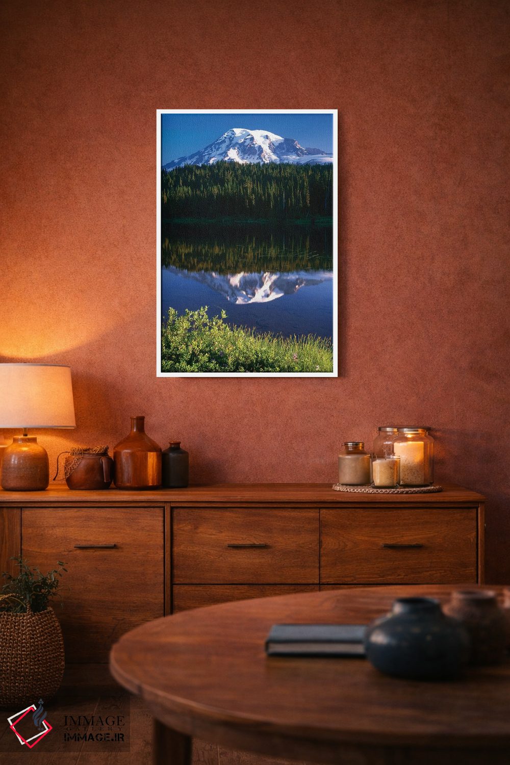 تابلو دکوراتیو Washington, Mt. Rainier National Park. Clouds on Mt Rainier… اثر جینز گالری - D3W