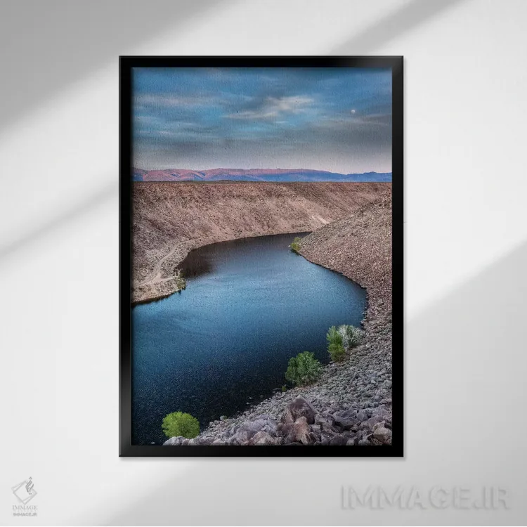 تابلو دکوراتیو California, Bishop. Landscape with Pleasant Valley Reservoir… اثر جینز گالری - نمای قابدار مشکی