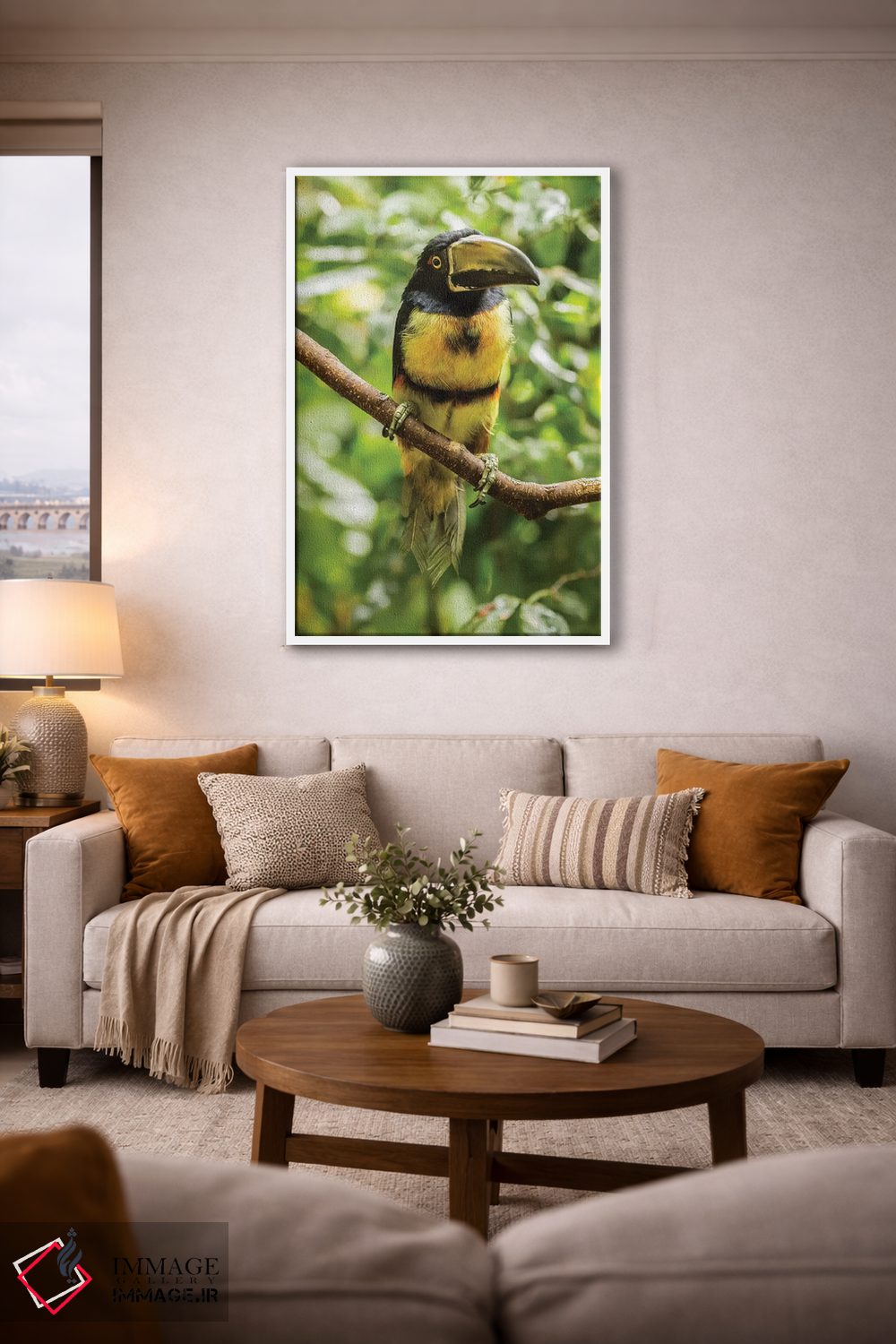 تابلو دکوراتیو La Selva Biological Research Station. Collared Aricari On Li… اثر جینز گالری - D3W