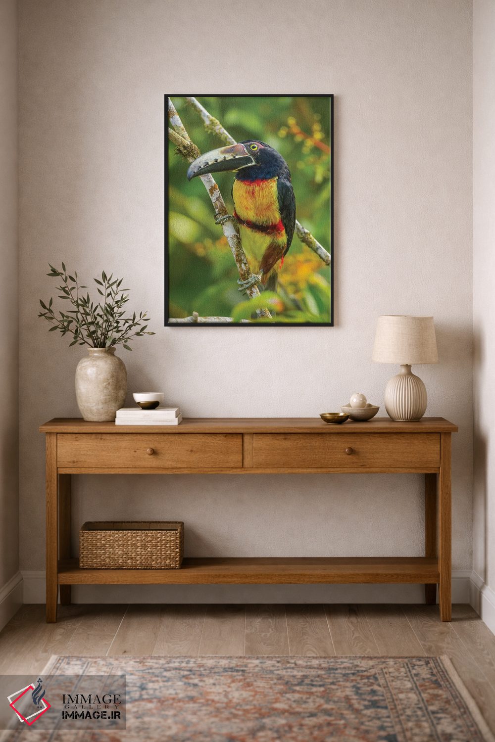 تابلو دکوراتیو La Selva Biological Research Station. Collared Aricari On Li… اثر جینز گالری - D2B