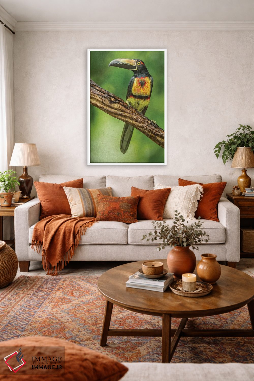 تابلو دکوراتیو Arenal. Bananaquit Feeding On Vervain.,کاستاریکا، آرنال. تغذ… اثر جینز گالری - D1W