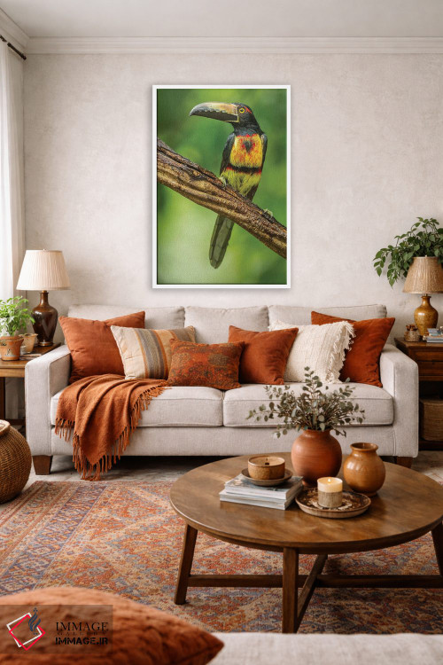 تابلو دکوراتیو Arenal. Bananaquit Feeding On Vervain.,کاستاریکا، آرنال. تغذ… اثر جینز گالری - D1W