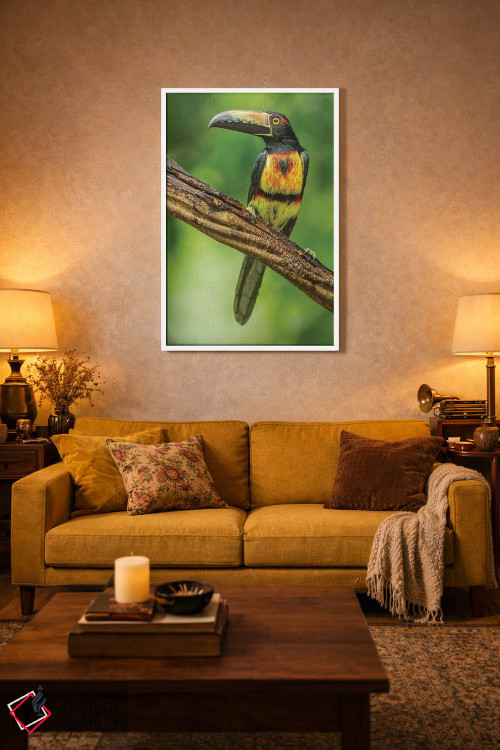 تابلو دکوراتیو Arenal. Bananaquit Feeding On Vervain.,کاستاریکا، آرنال. تغذ… اثر جینز گالری - D2W