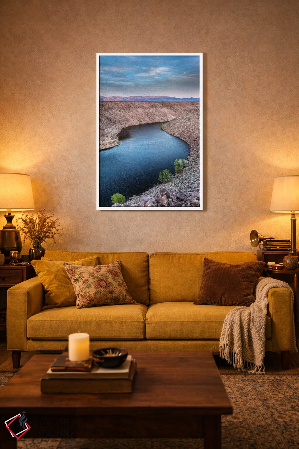 تابلو دکوراتیو California, Bishop. Landscape with Pleasant Valley Reservoir… اثر جینز گالری - D3W