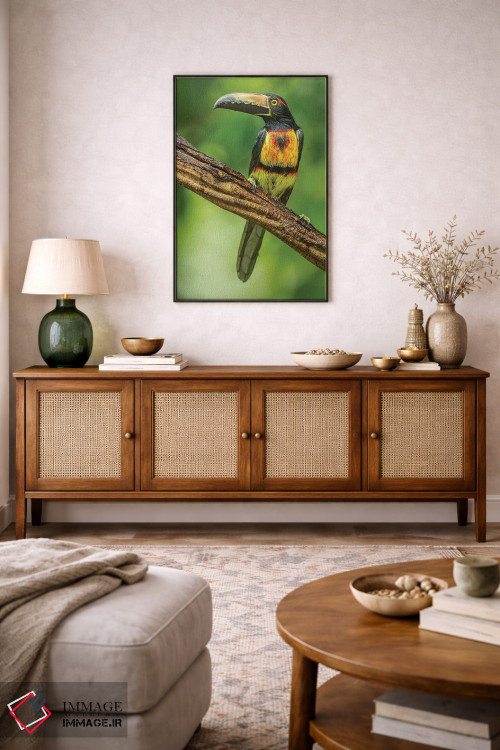 تابلو دکوراتیو Arenal. Bananaquit Feeding On Vervain.,کاستاریکا، آرنال. تغذ… اثر جینز گالری - D3B