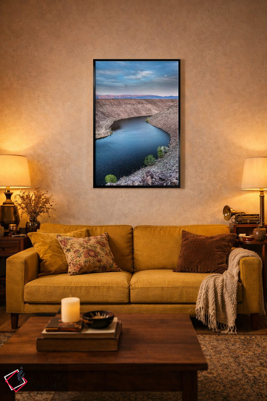 تابلو دکوراتیو California, Bishop. Landscape with Pleasant Valley Reservoir… اثر جینز گالری - D4B