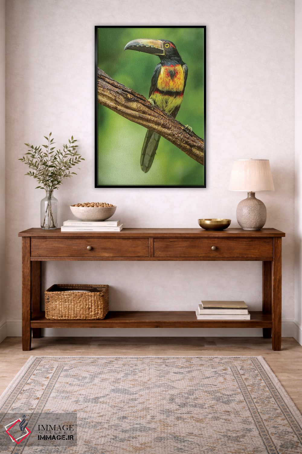 تابلو دکوراتیو Arenal. Bananaquit Feeding On Vervain.,کاستاریکا، آرنال. تغذ… اثر جینز گالری - D4B