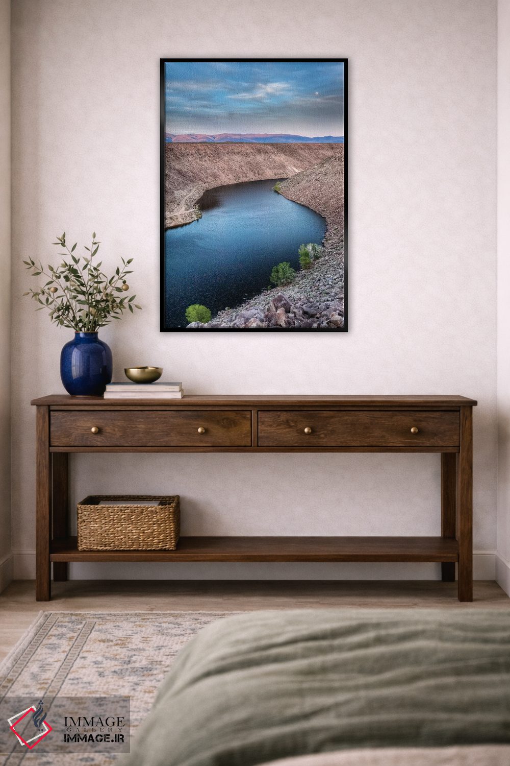 تابلو دکوراتیو California, Bishop. Landscape with Pleasant Valley Reservoir… اثر جینز گالری - D6B