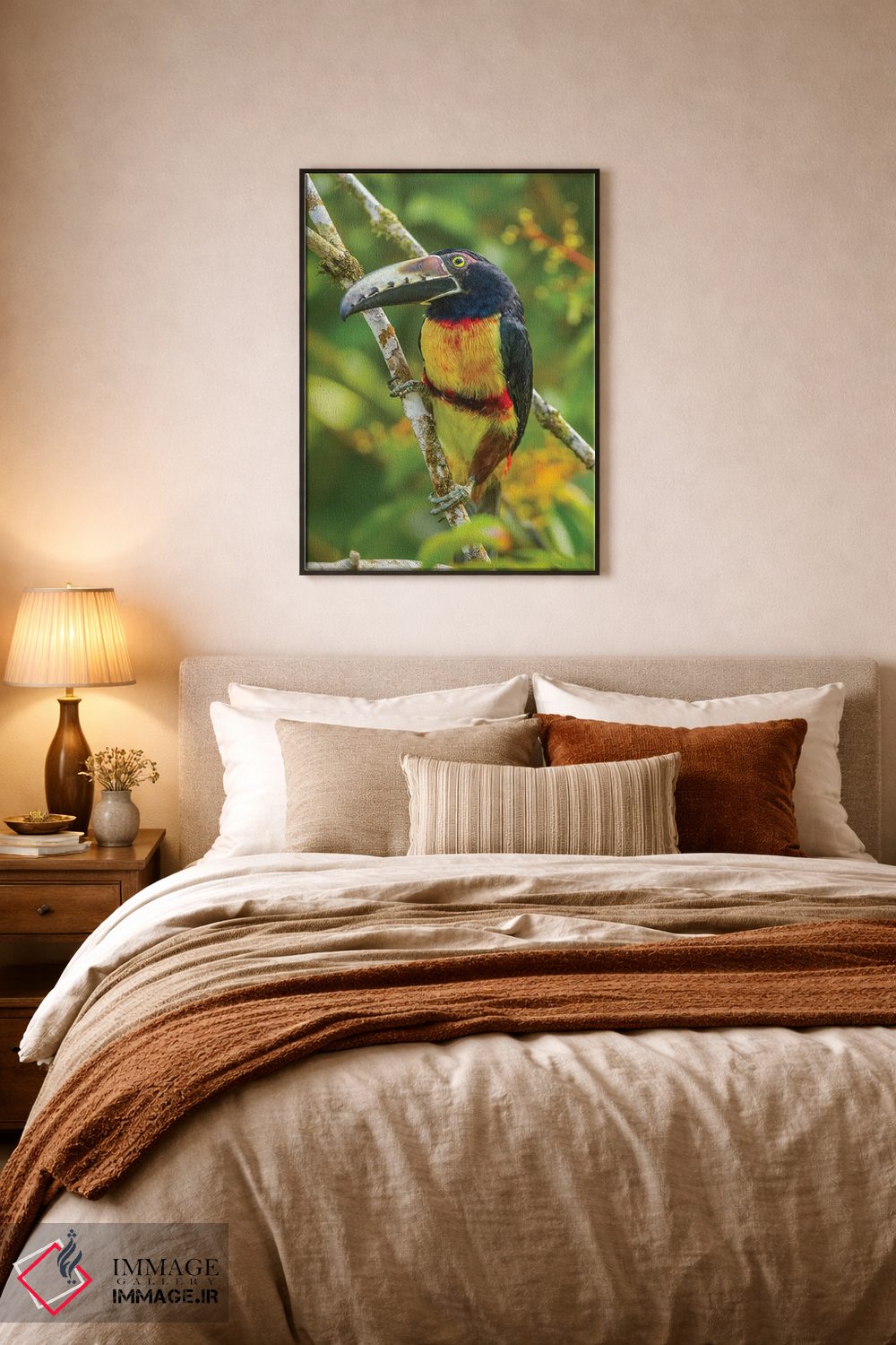 تابلو دکوراتیو La Selva Biological Research Station. Collared Aricari On Li… اثر جینز گالری - D6B