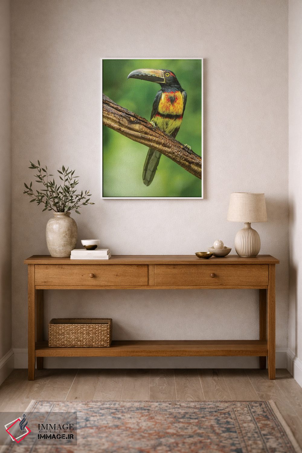 تابلو دکوراتیو La Selva Biological Research Station. Collared Aricari On Li… اثر جینز گالری - D1W