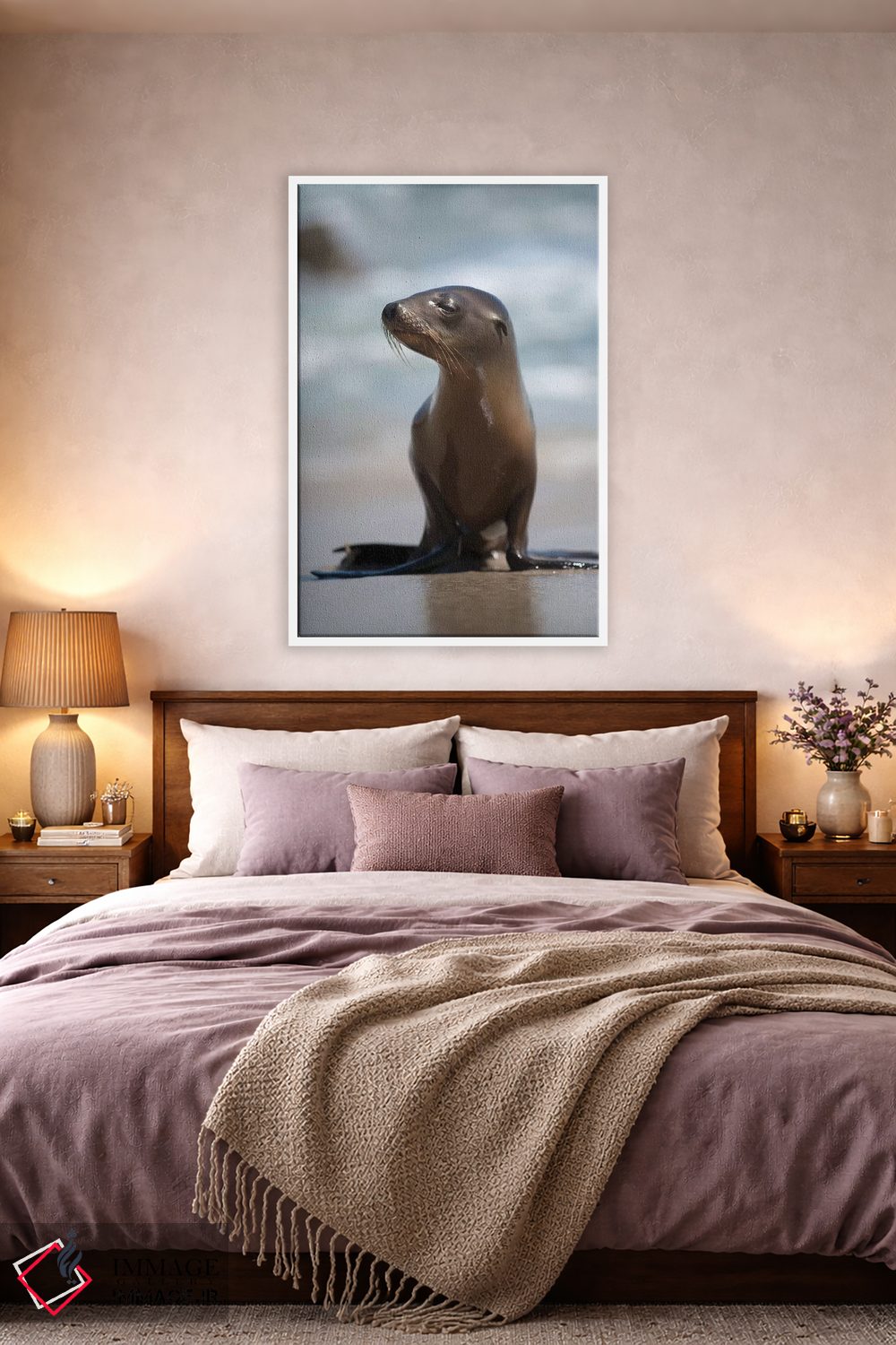 تابلو دکوراتیو California, La Jolla. Baby sea lion on beach.,آمریکا، کالیفر… اثر جینز گالری - D2W