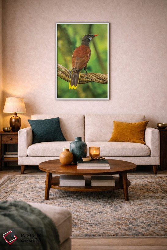 تابلو دکوراتیو Sarapiqui River Valley. Montezuma Oropendola Bird On Vine.,ک… اثر جینز گالری - D2W