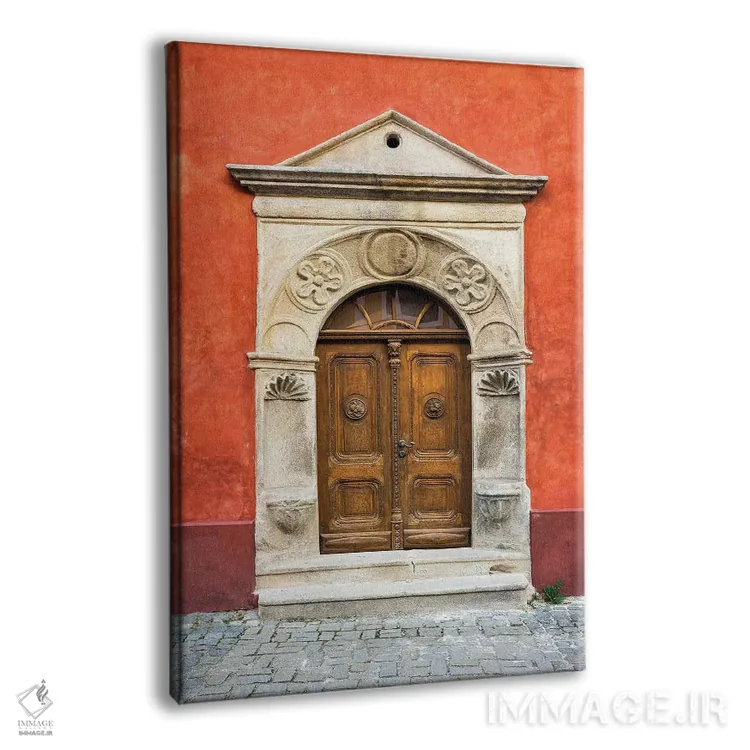 تابلو دکوراتیو Cesky Krumlov. Ornate Doors And Arch.,جمهوری چک، چسکی کروملو… اثر جینز گالری - نمای پرسپکتیو محصول
