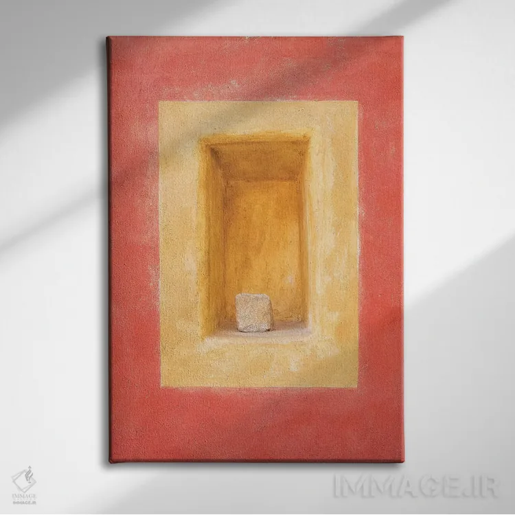 تابلو دکوراتیو Cesky Krumlov. Colorful Wall Indented Space.,جمهوری چک، چسکی… اثر جینز گالری - نمای روبهرو روی دیوار