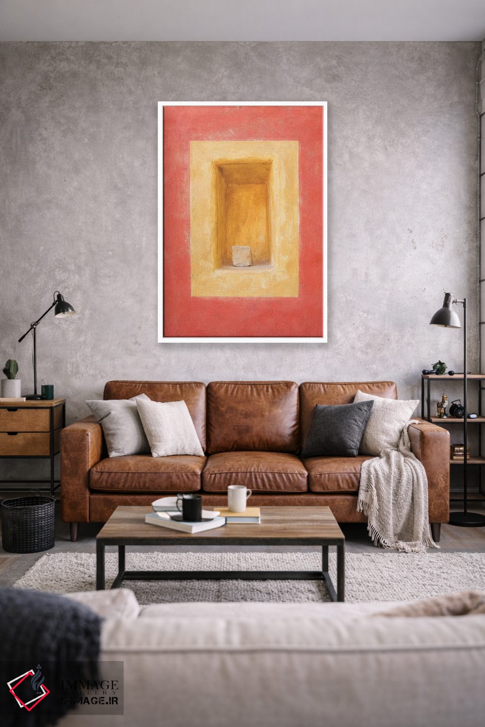 تابلو دکوراتیو Cesky Krumlov. Colorful Wall Indented Space.,جمهوری چک، چسکی… اثر جینز گالری - D1W