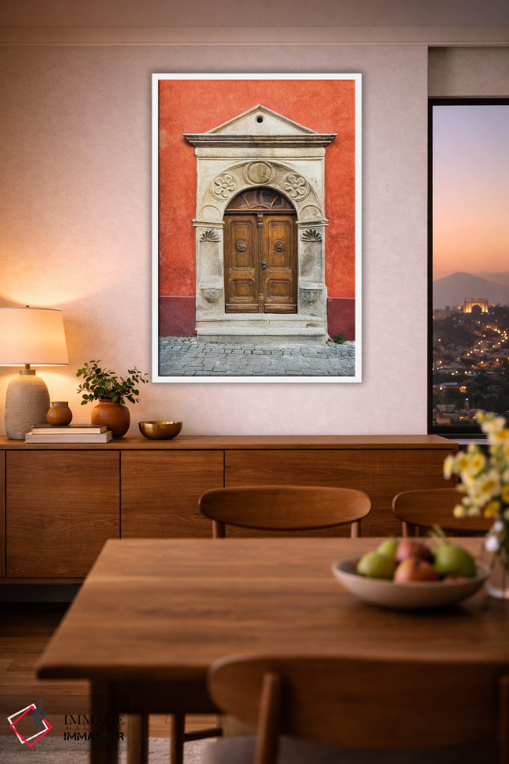 تابلو دکوراتیو Cesky Krumlov. Ornate Doors And Arch.,جمهوری چک، چسکی کروملو… اثر جینز گالری - D1W