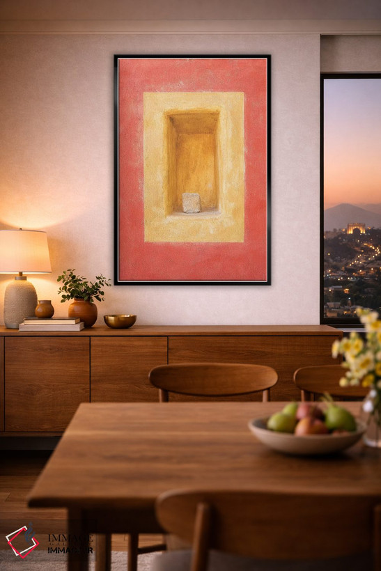 تابلو دکوراتیو Cesky Krumlov. Colorful Wall Indented Space.,جمهوری چک، چسکی… اثر جینز گالری - D2B
