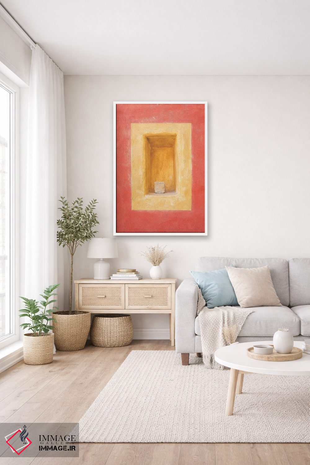 تابلو دکوراتیو Cesky Krumlov. Colorful Wall Indented Space.,جمهوری چک، چسکی… اثر جینز گالری - D3W