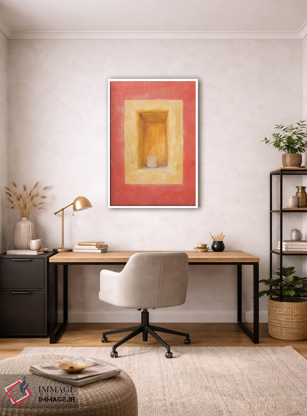 تابلو دکوراتیو Cesky Krumlov. Colorful Wall Indented Space.,جمهوری چک، چسکی… اثر جینز گالری - D4W