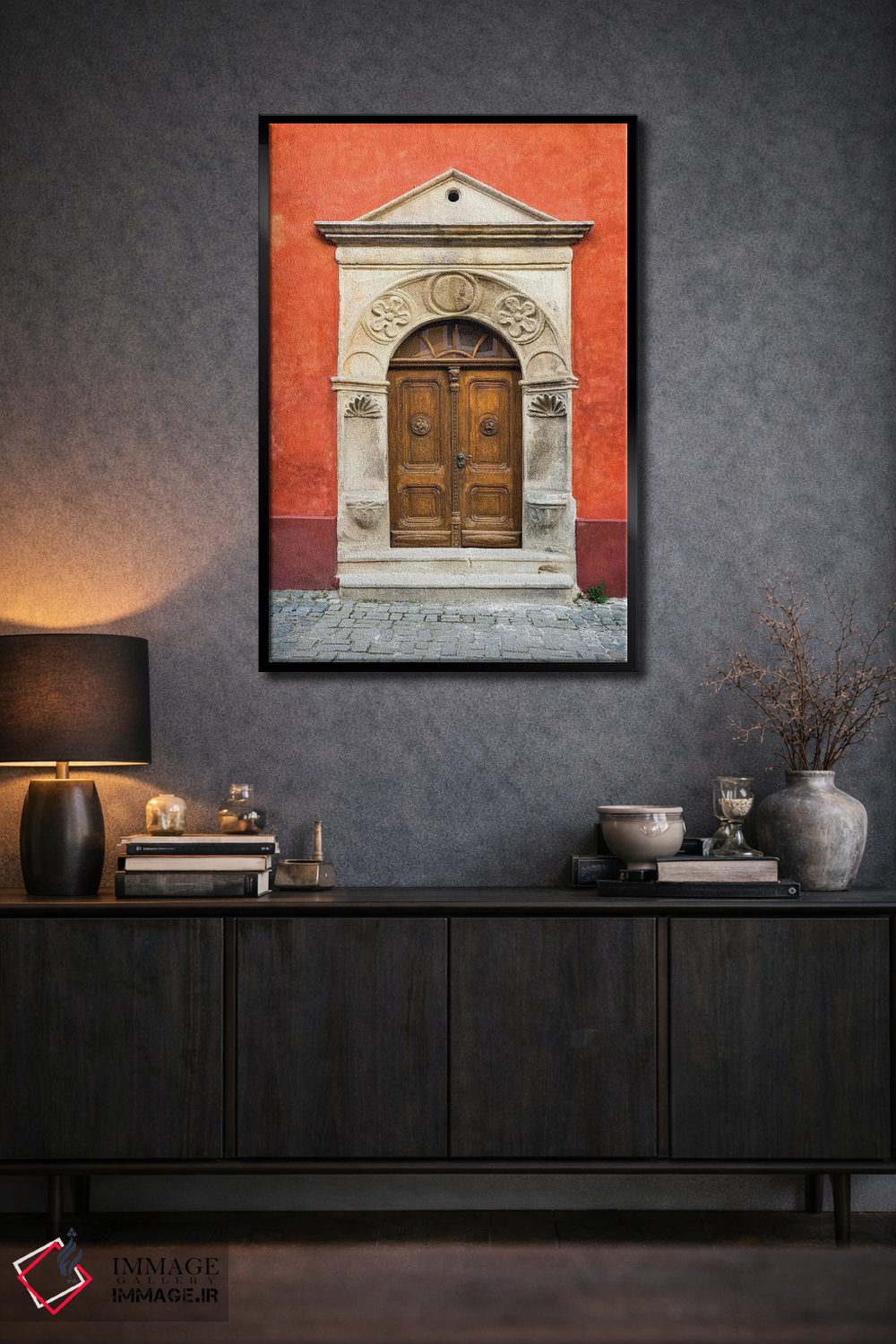 تابلو دکوراتیو Cesky Krumlov. Ornate Doors And Arch.,جمهوری چک، چسکی کروملو… اثر جینز گالری - D2B