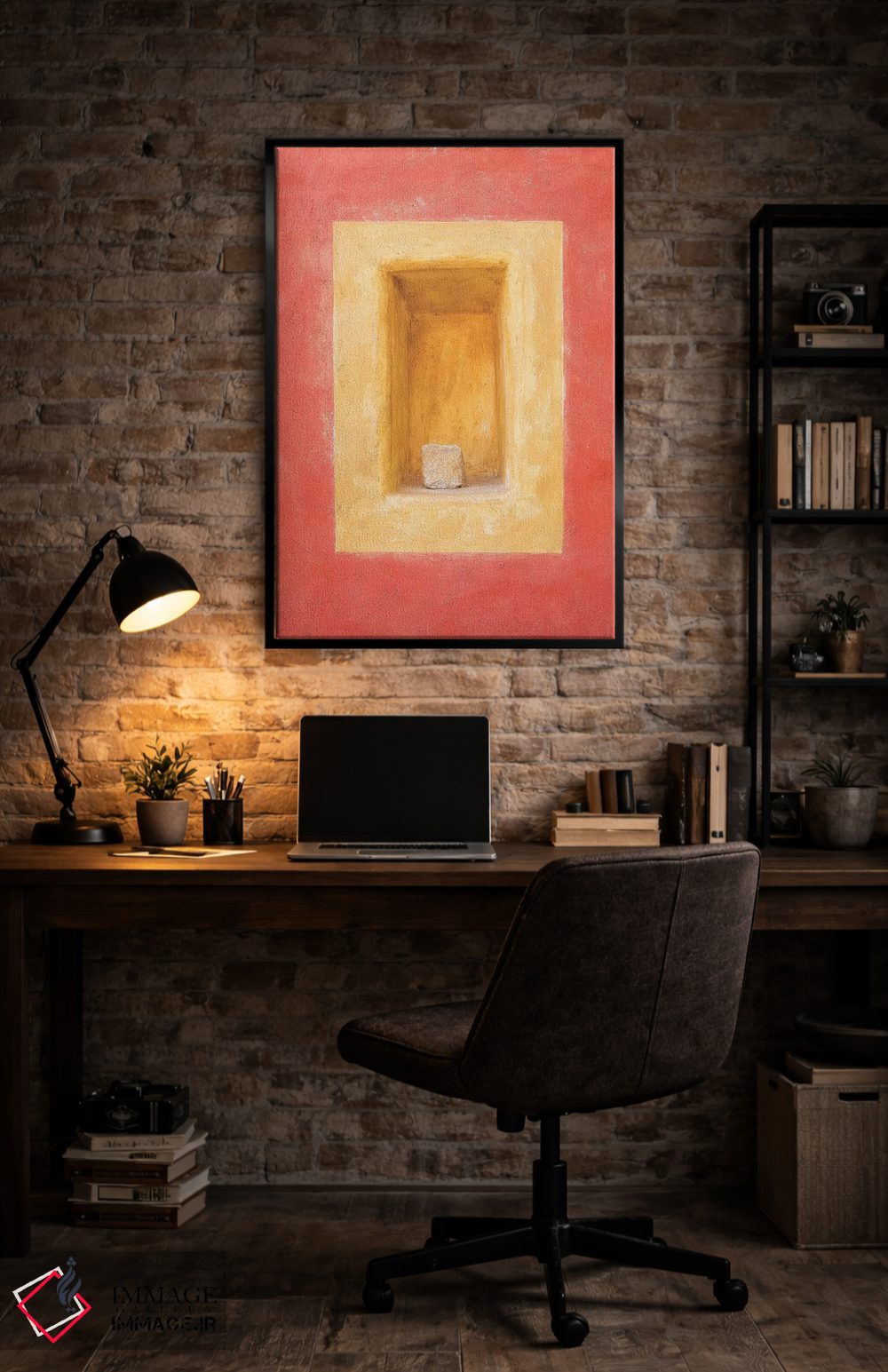 تابلو دکوراتیو Cesky Krumlov. Colorful Wall Indented Space.,جمهوری چک، چسکی… اثر جینز گالری - D6B