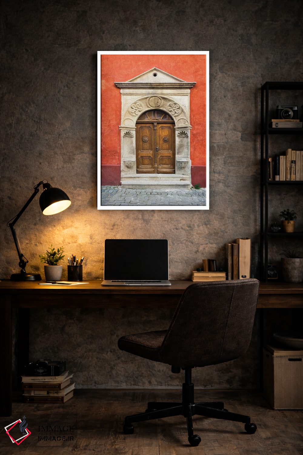 تابلو دکوراتیو Cesky Krumlov. Ornate Doors And Arch.,جمهوری چک، چسکی کروملو… اثر جینز گالری - D6W